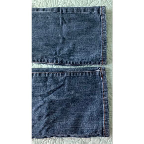 SIMPLY VERA WANG STRAIGHT LEG JEANS, WOMEN, 8, BLUE, GENTLY DISTRESSED, WAIST 33 - Picture 10 of 11